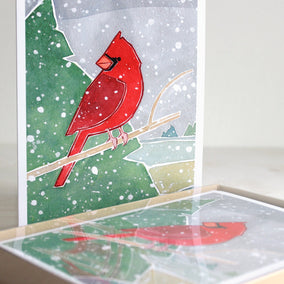 Cardinal Christmas Card Set