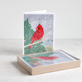 Cardinal Christmas Card Set