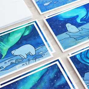 Mixed Animal Northern Light Card Set I