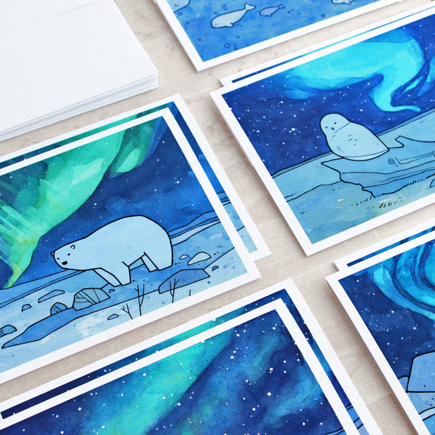 Mixed Animal Northern Light Card Set I