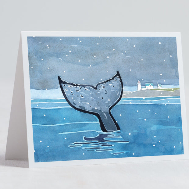 Whale Tails Holiday Card Set