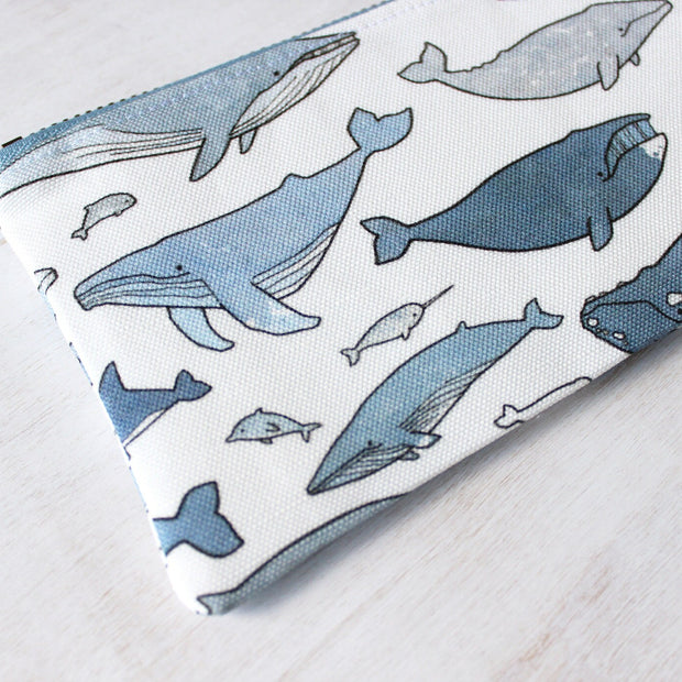 Whales Handmade Bag with Zipper