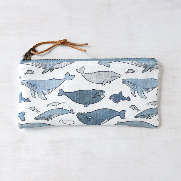 Whales Handmade Bag with Zipper
