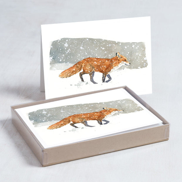 Fox in Snow Card Set