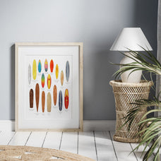 Vintage Surfboard History Chart