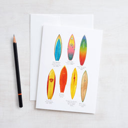 Vintage Surfboards Card: 70s & 80s