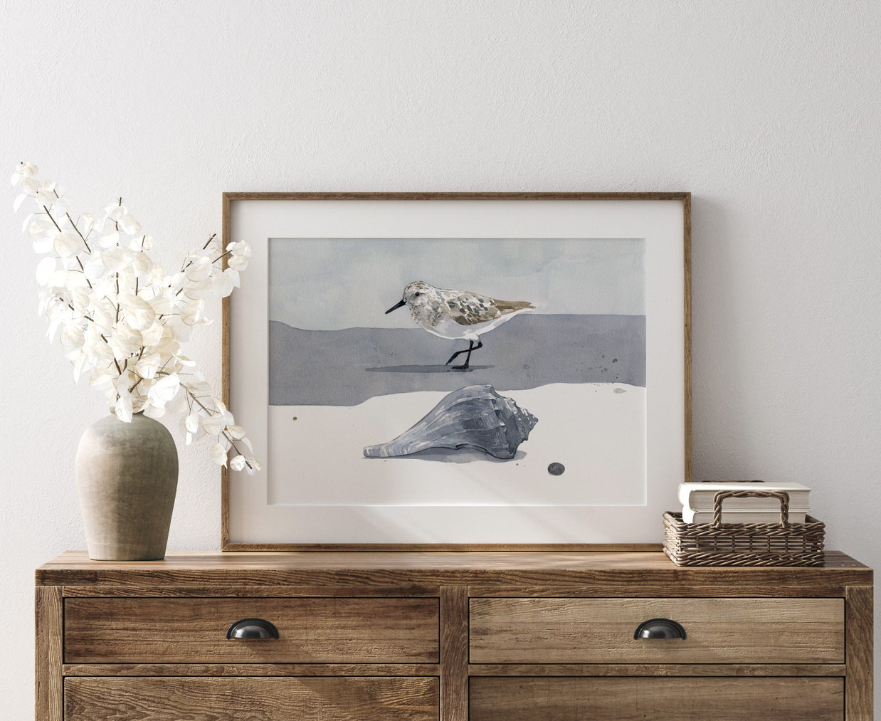 Sandpiper & Whelk Print