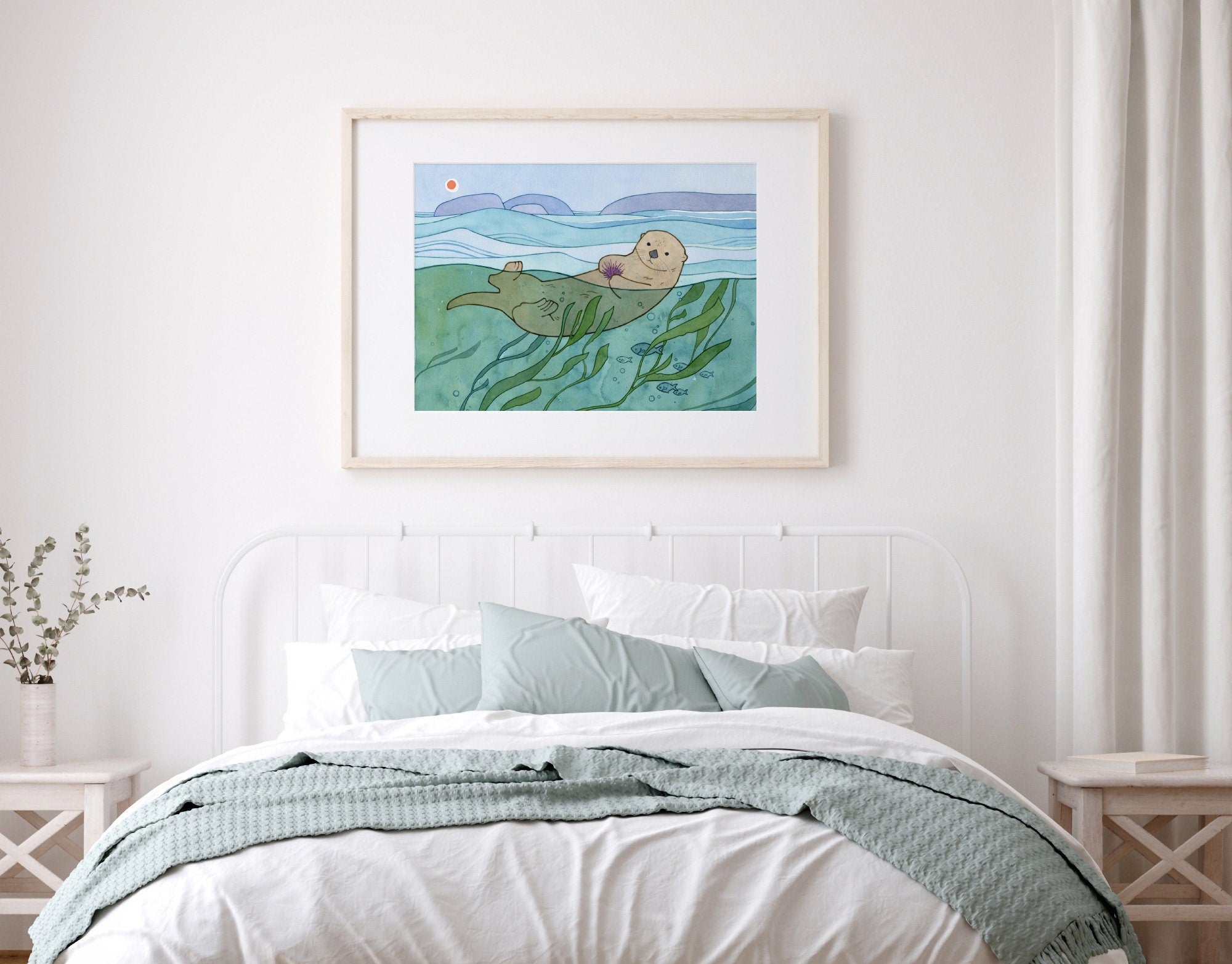 Sea Otter & Kelp Print