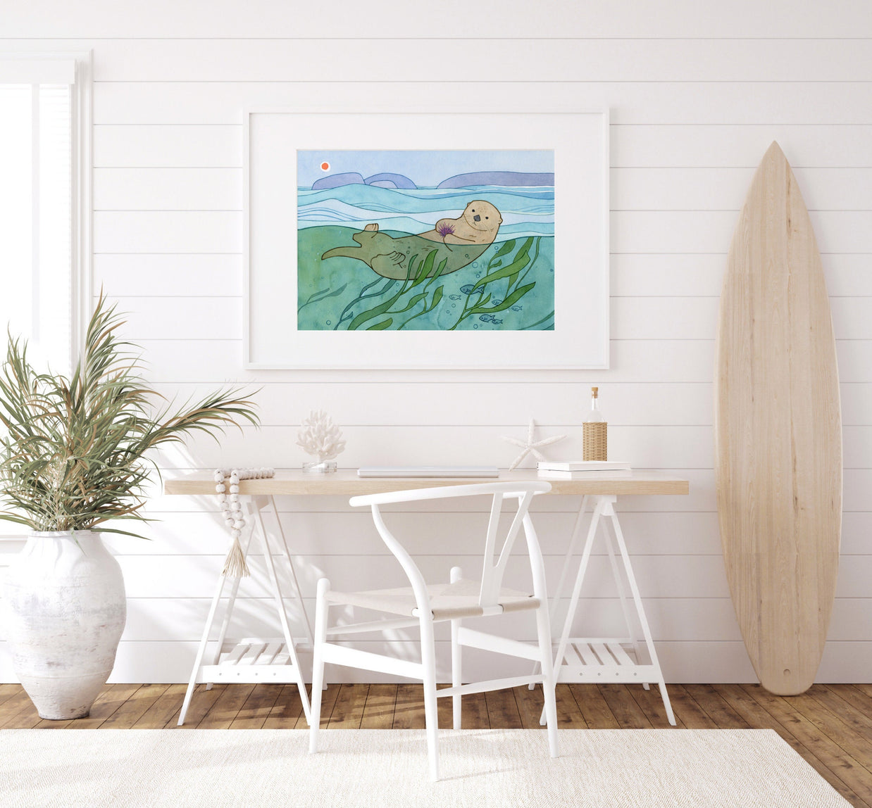 Sea Otter & Kelp Print