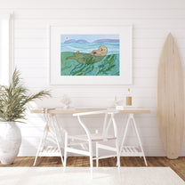 Sea Otter & Kelp Print