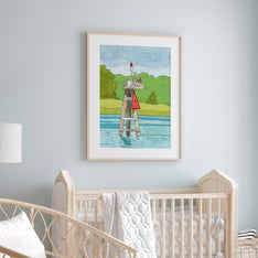 Osprey Nest Channel Marker Print