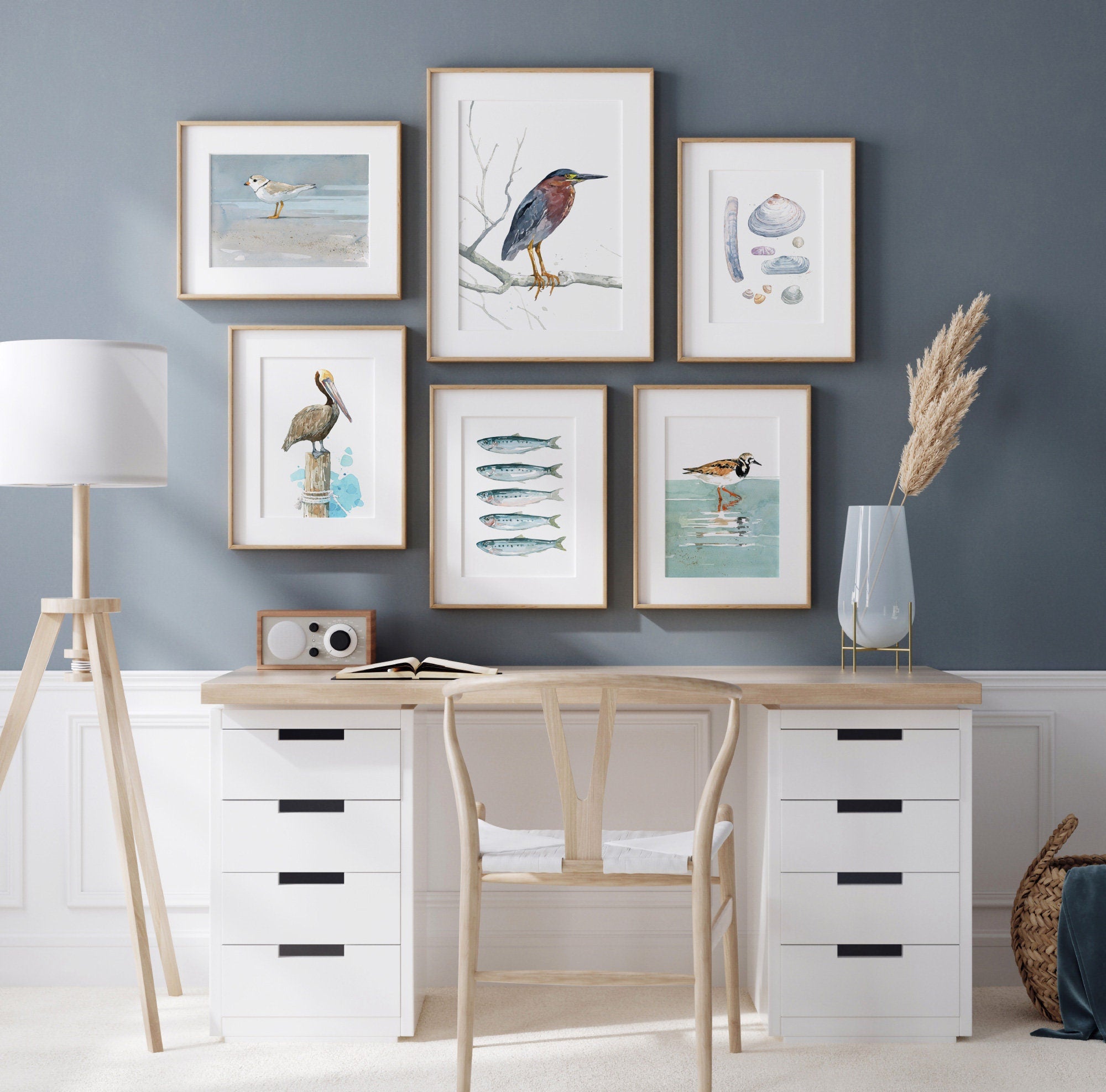 Brown Pelican on Piling Print