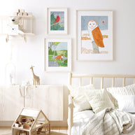 Barn Owl Winter Print