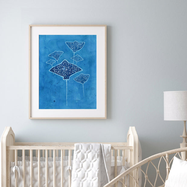 Spotted Eagle Rays Print