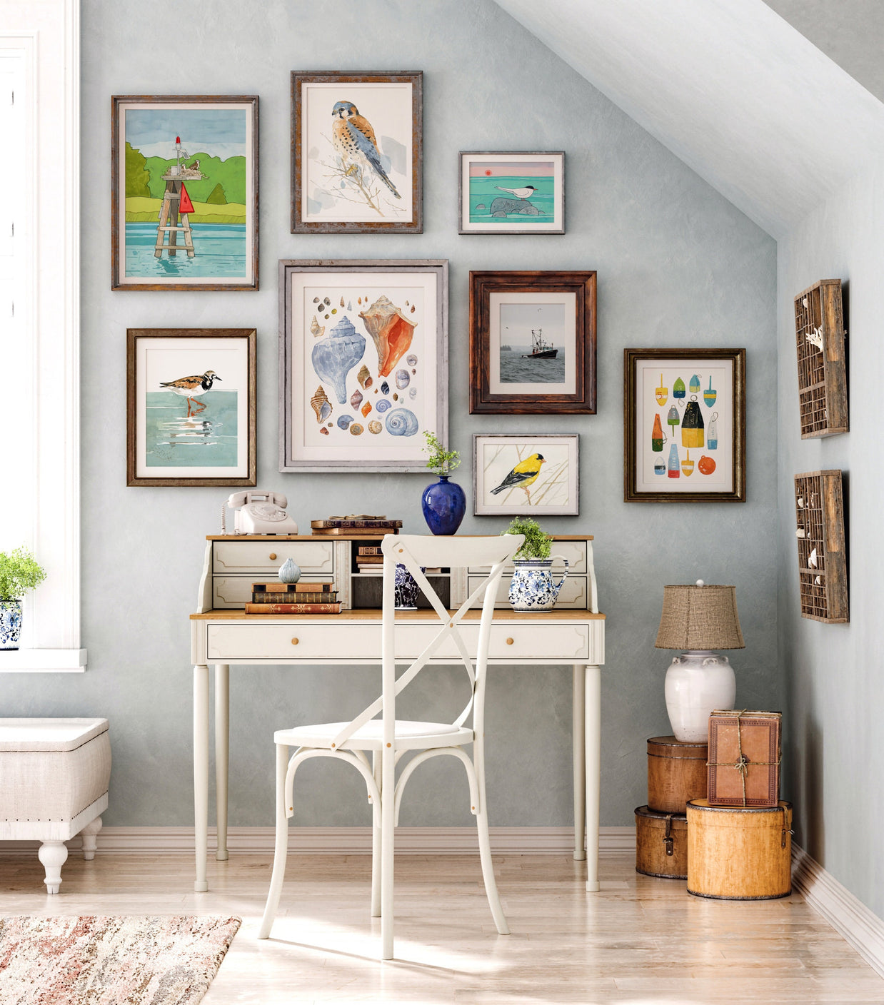 New England Seashells Art Print