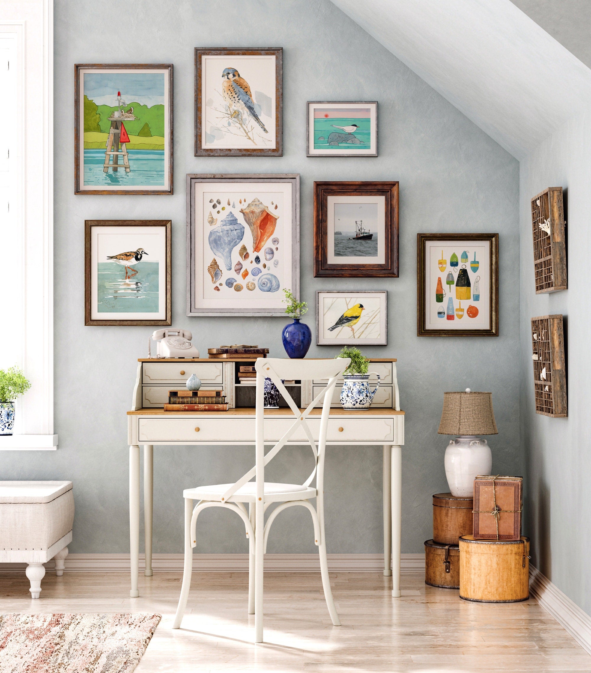 New England Seashells Art Print