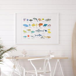 Ocean Animals Alphabet Print