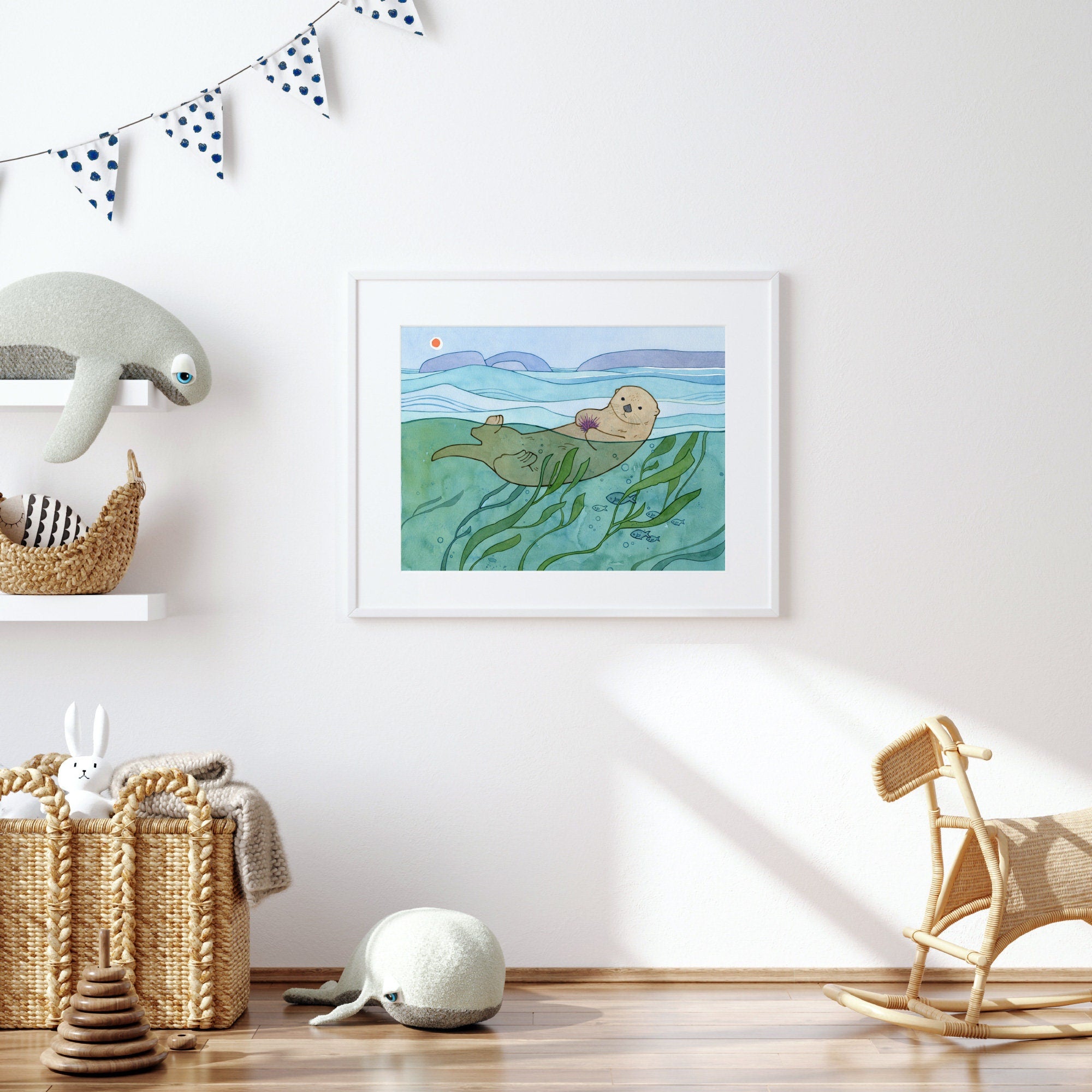 Sea Otter & Kelp Print