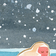 Japanese Snow Monkeys Print