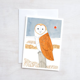 Barn Owl Christmas Card Set