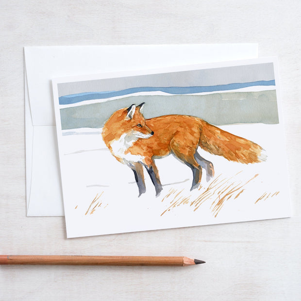 Red Fox Note Card