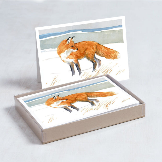 Red Fox Watercolor Card Set