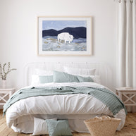American White Bison Print