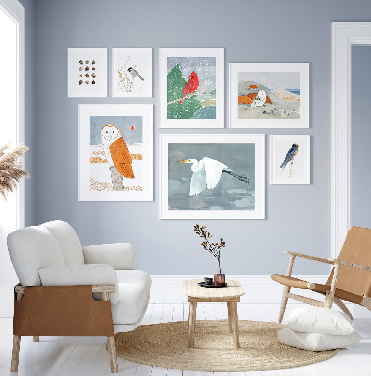 Red Cardinal Snow Print