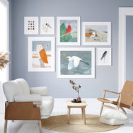 Red Cardinal Snow Print