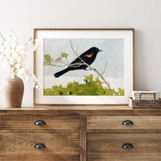 Red-Winged Blackbird Print