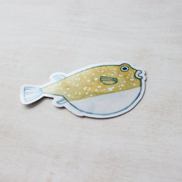 Pufferfish Sticker: Waterproof Vinyl Ocean Animal Art Decal