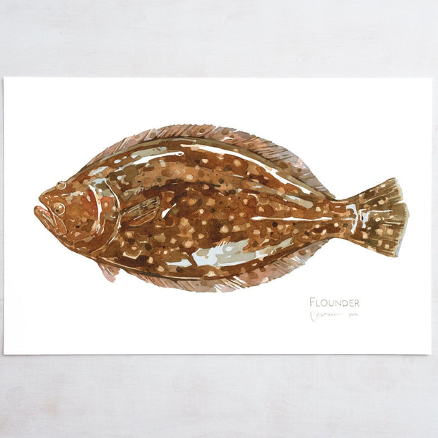 Flounder Print