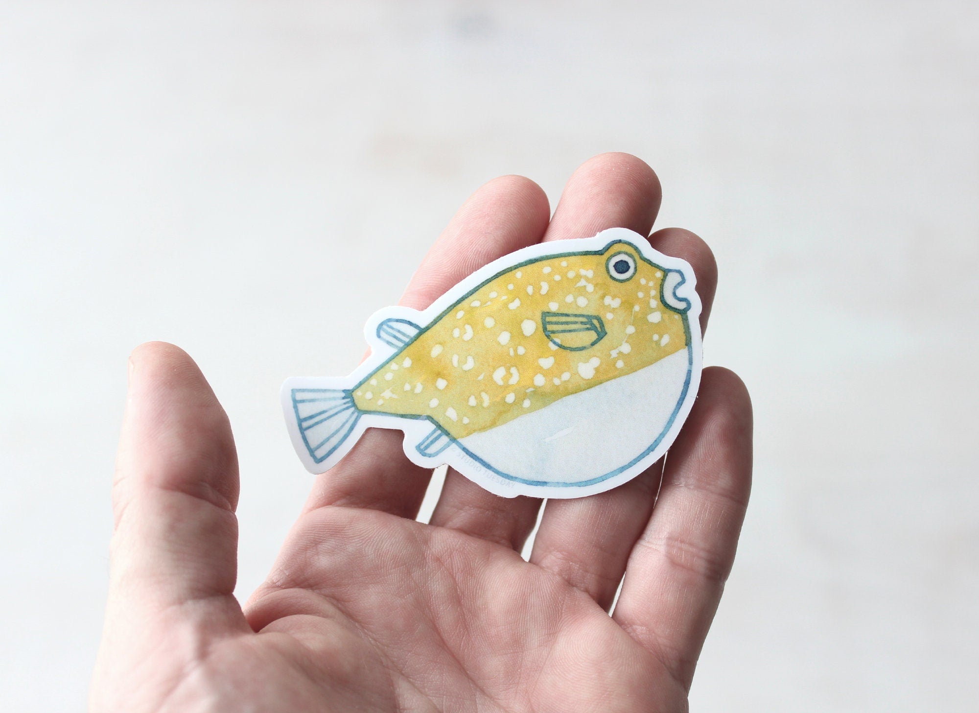 Pufferfish Sticker: Waterproof Vinyl Ocean Animal Art Decal