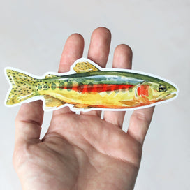 Golden Trout Sticker: Waterproof Vinyl Flyfishing Decal