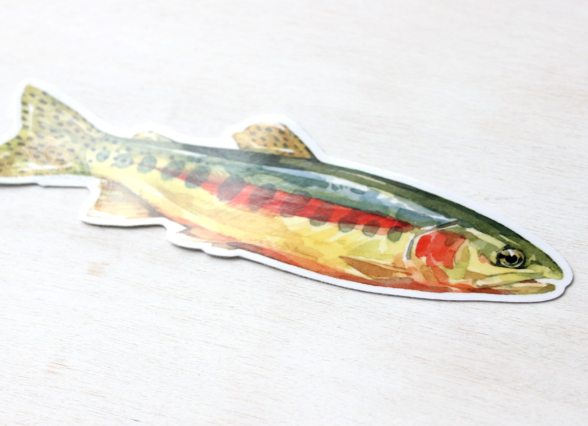 Golden Trout Sticker: Waterproof Vinyl Flyfishing Decal