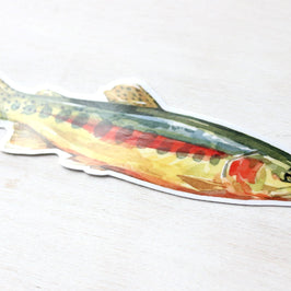 Golden Trout Sticker: Waterproof Vinyl Flyfishing Decal