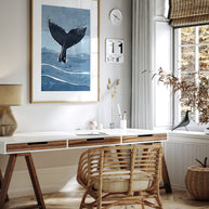 Whale Tail Ocean Print