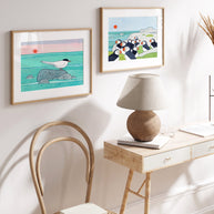 Puffin Colony Coastal Print