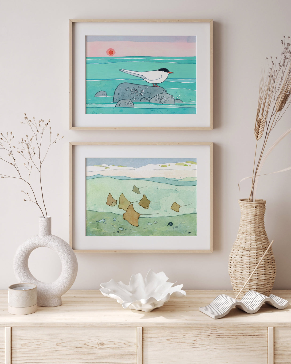 Cownose Stingray Print