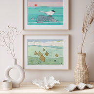 Cownose Stingray Print