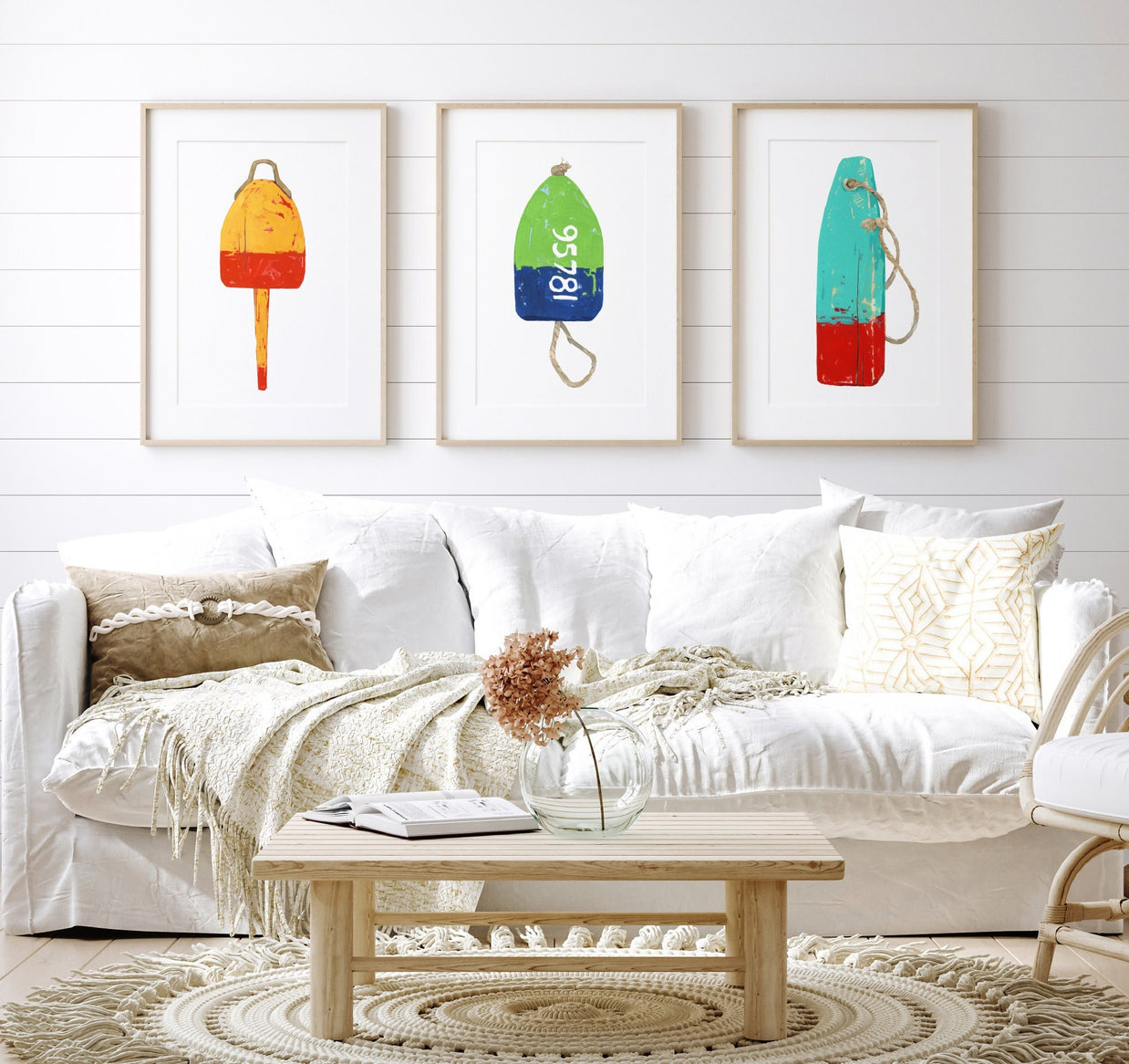 Lobster Buoy Print Set