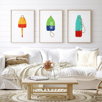 Lobster Buoy Print Set