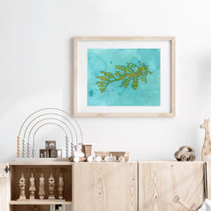 Leafy Sea Dragon Art Print Ocean Nursery Animal Watercolor Illustration