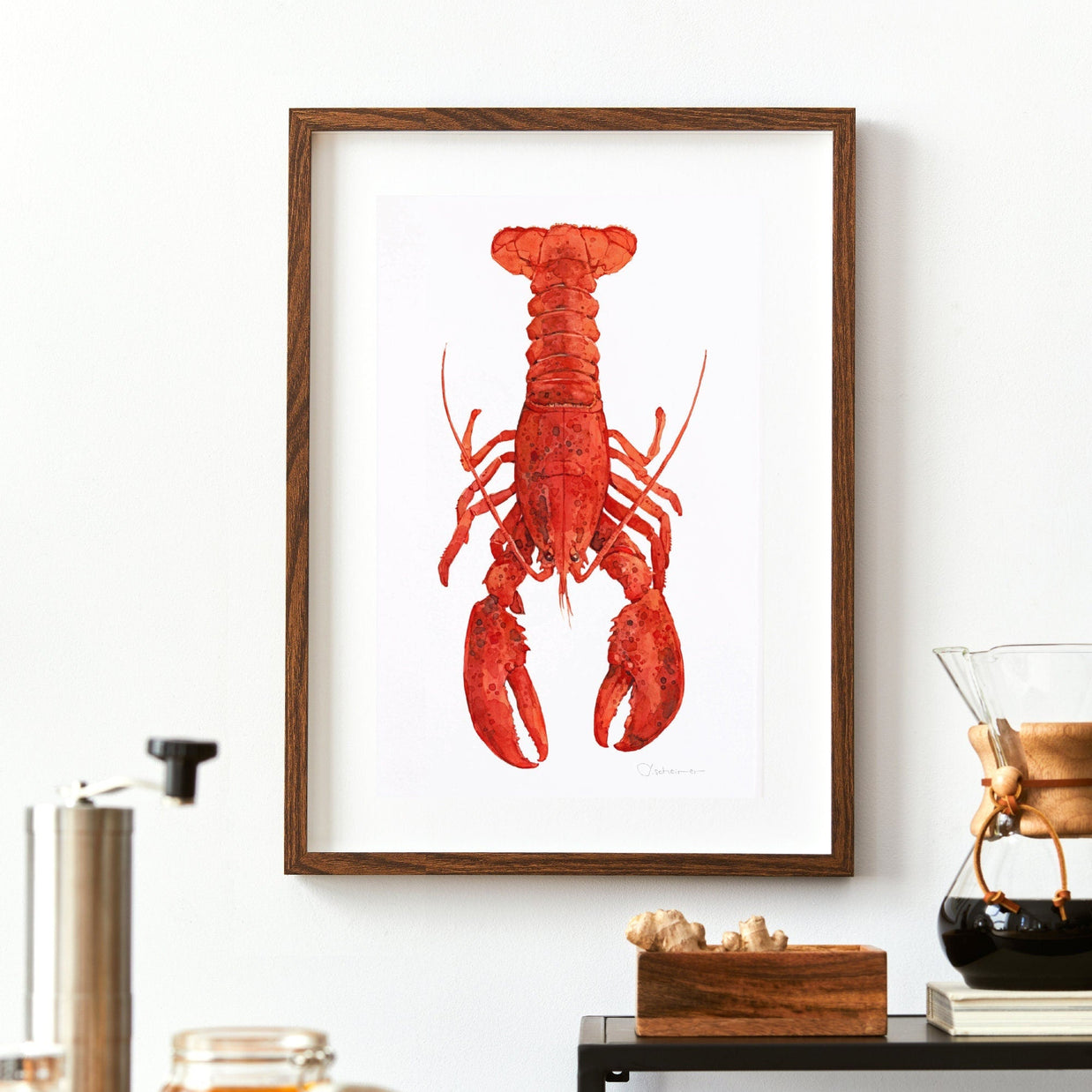 Red Lobster Print