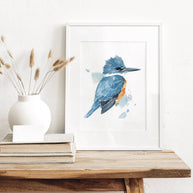Belted Kingfisher Print