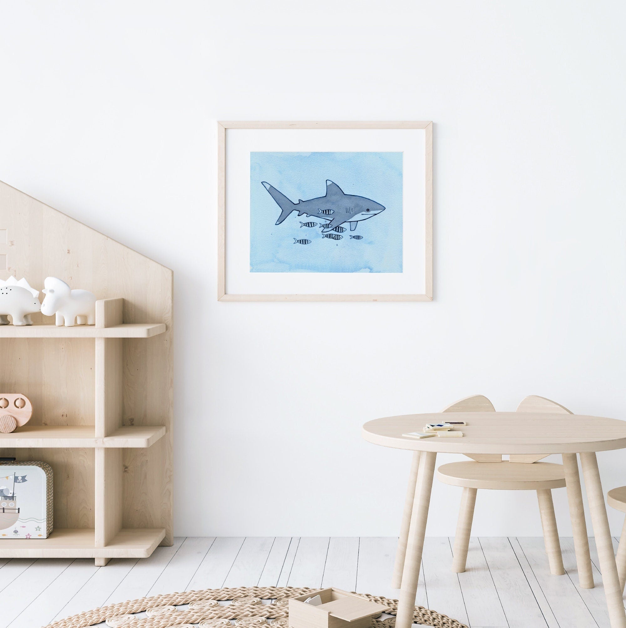 Whitetip Shark Print