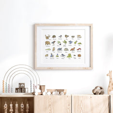Woodland Alphabet Print