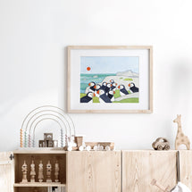 Puffin Colony Coastal Print