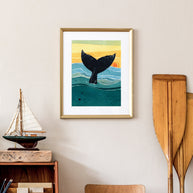 Whale Tail Sunset Print