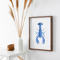 Blue Lobster Print